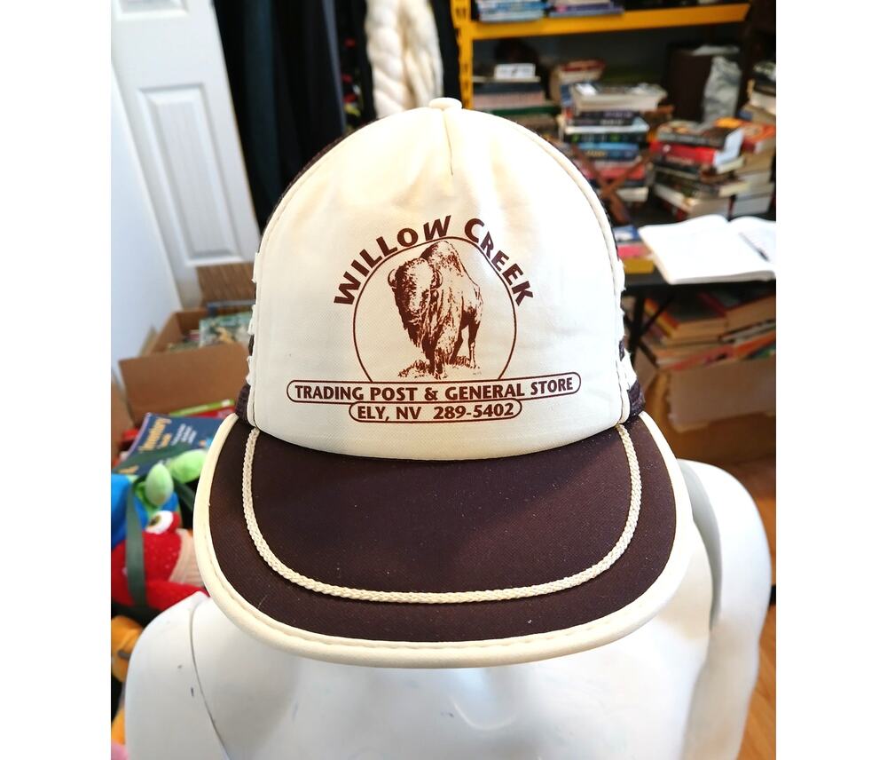 Vintage Willow Creek Trading Post & General Store Ely Nevada Trucker Hat Brown